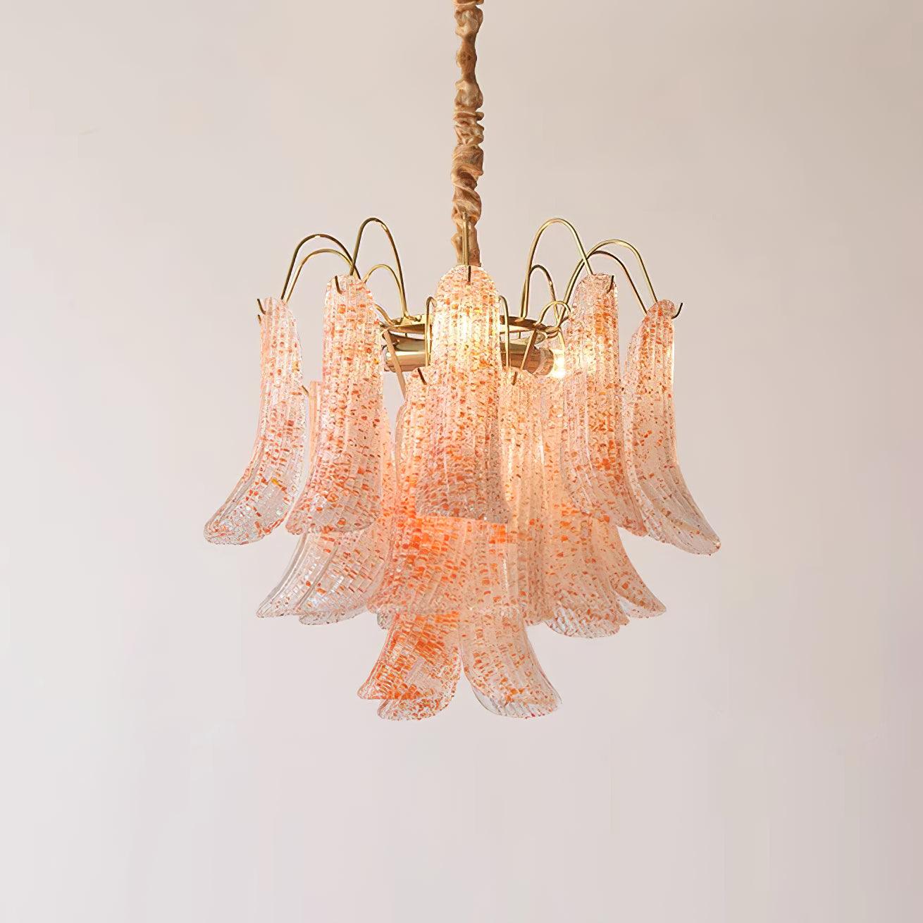 Elegant Mazzega Murano Glass Chandelier - Handcrafted Italian Lighting Fixture for Dining Room, Living Room & Bedroom Decor