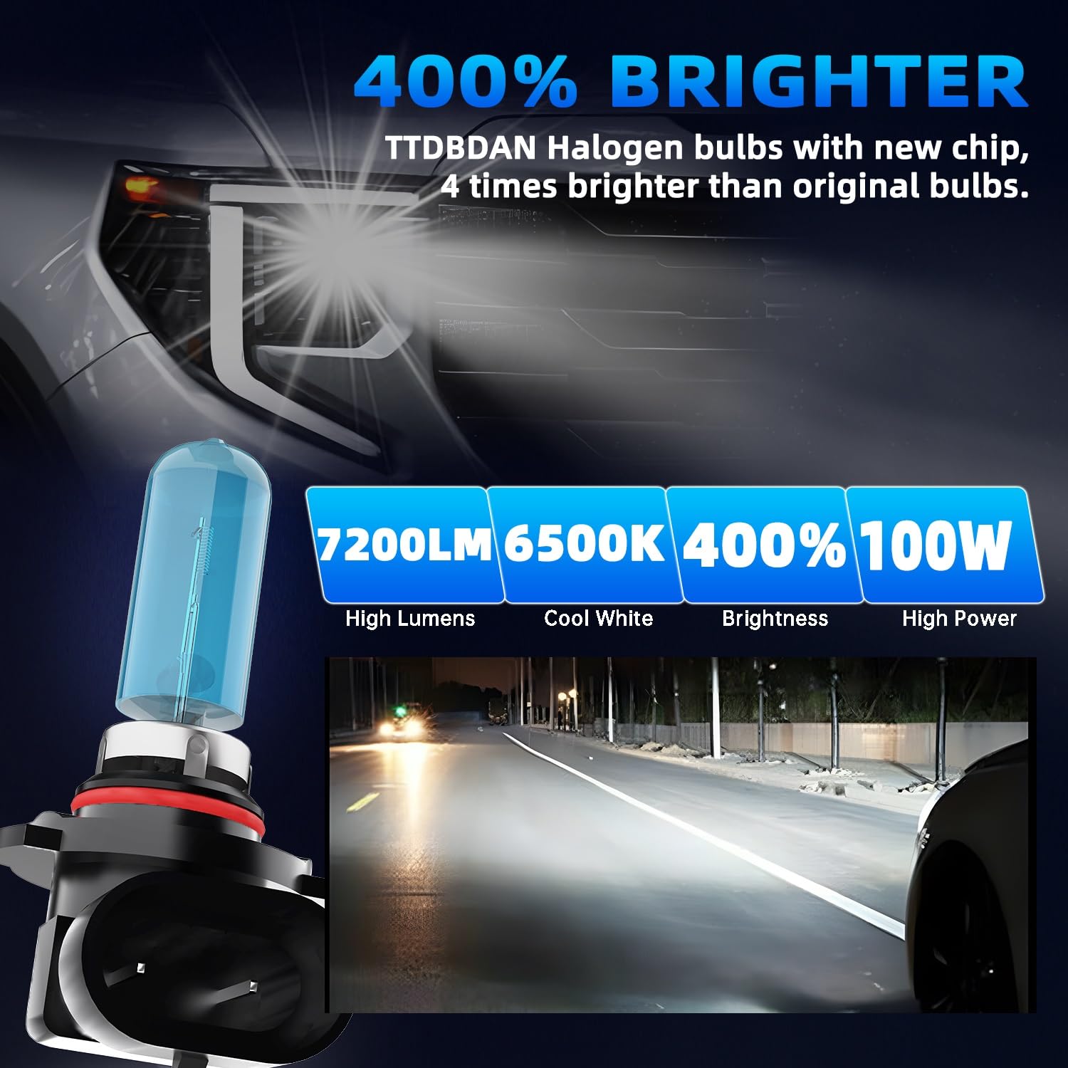2017-2020 Chrysler Pacifica Headlight Bulbs Kit - 9005/HB3/H10 High Beam + H11/H8/H9 Low Beam + H11 Fog Light Combo - 6-Pack Plug & Play Replacement - Perfect for Night Driving & Foggy Conditions