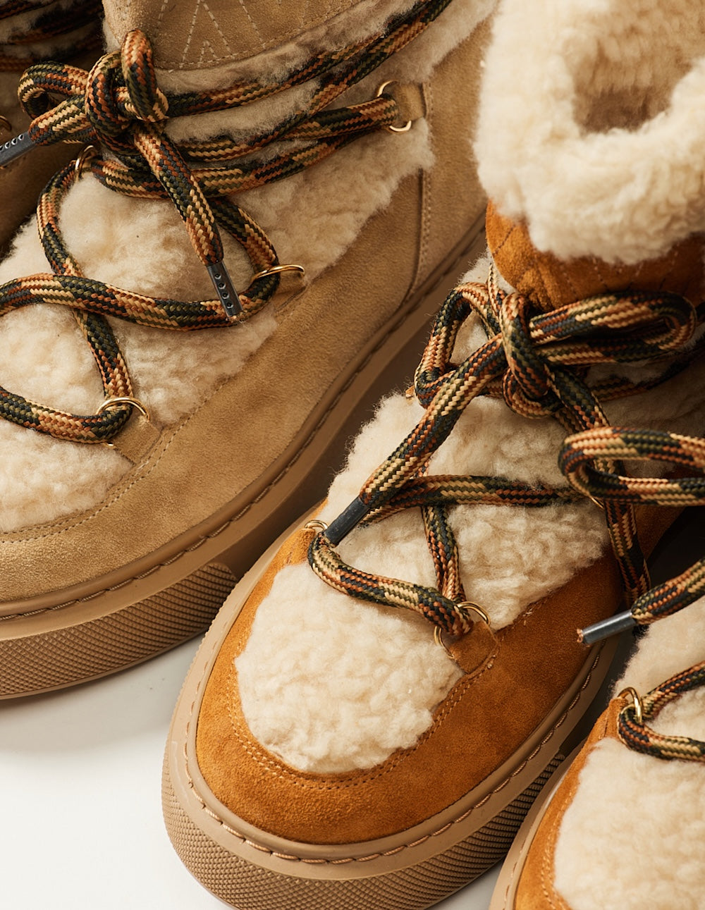 Amber Suede Fur-Lined Sarah Boots - Women's Winter Fashion Boots for Cold Weather & Outdoor Activities