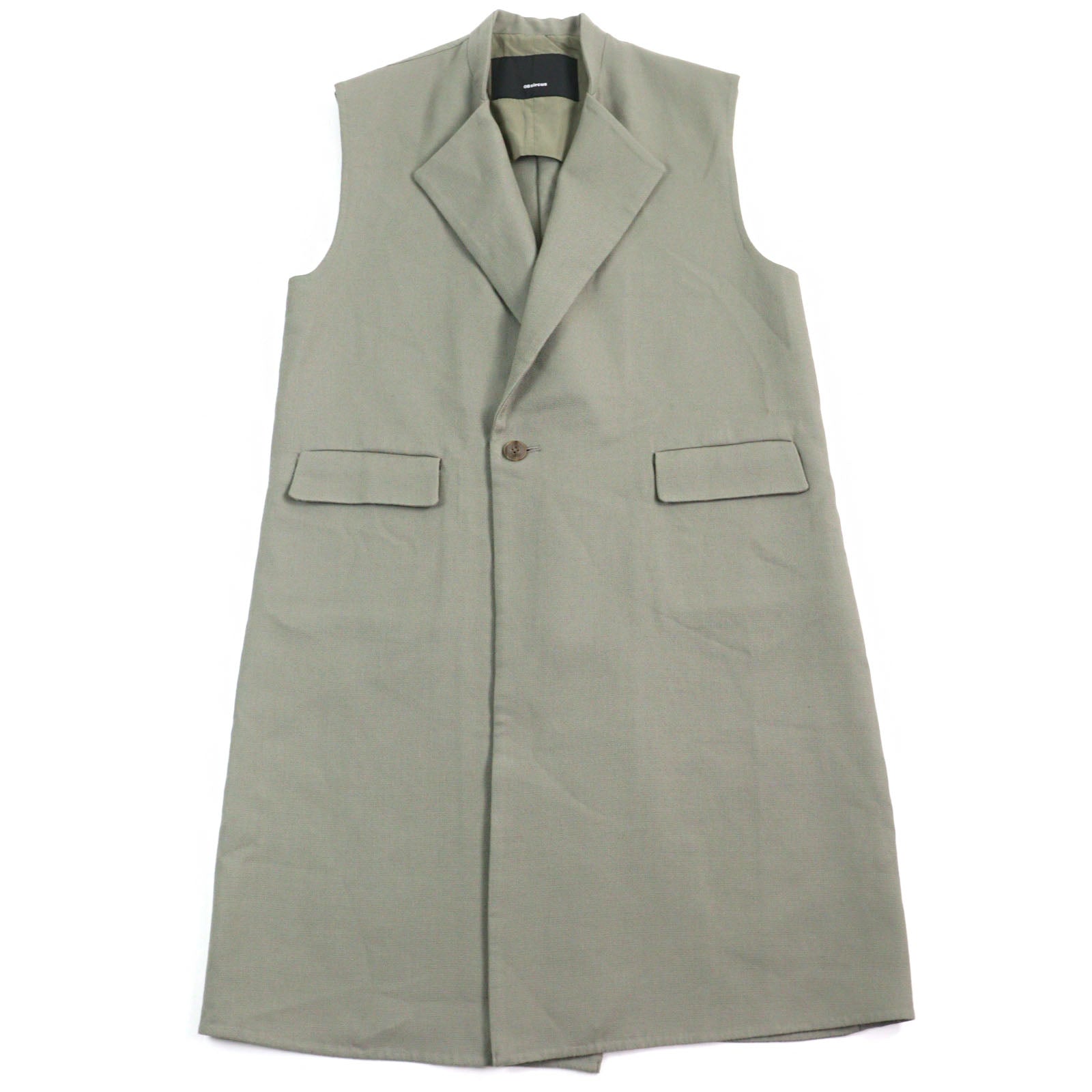 08sircus S23AW OT08 Wool Blend Long Vest Gilet - Warm & Stylish Layering for Fall & Winter Outdoor Activities