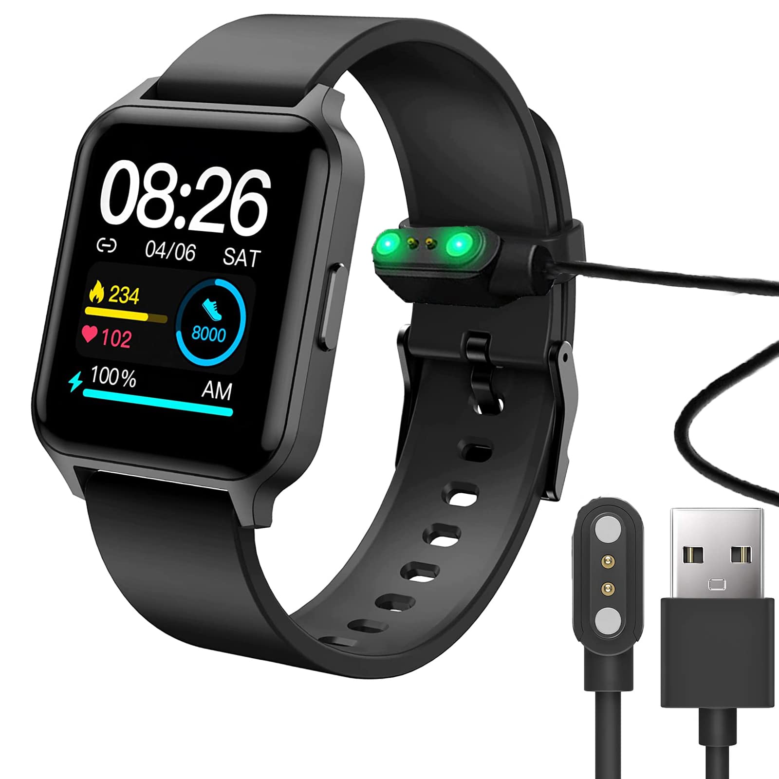 Deeprio Smart Watch Charger - Magnetic USB Charging Cable Replacement for Deeprio 1.52