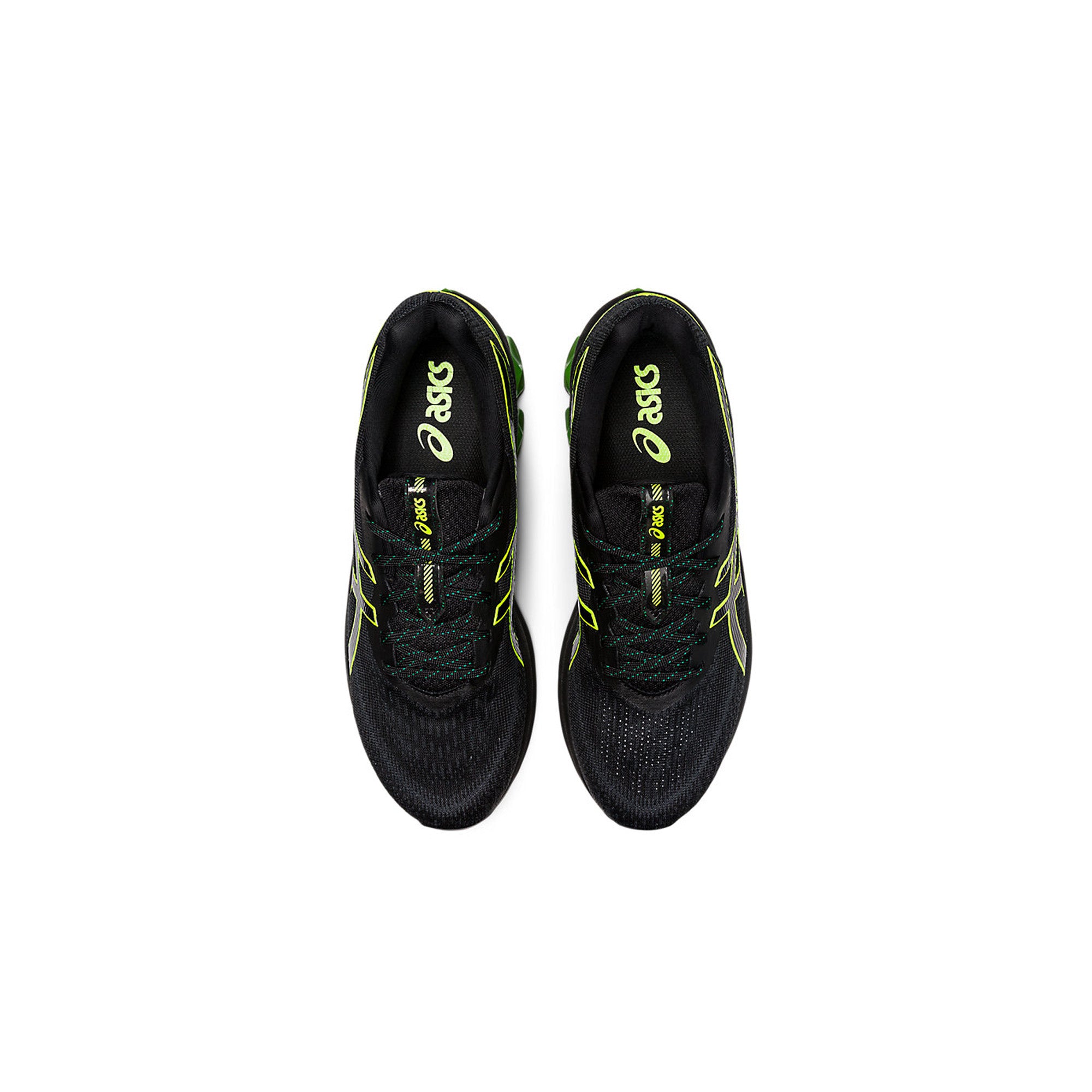 ASICS GEL QUANTUM 180 VII Running Shoes for Men - Black/Safety Yellow - Lightweight Cushioned Athletic Sneakers for Jogging, Gym Workouts & Daily Wear