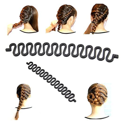 TINY DEAL Banana Bumpits Puff Maker Hair Clip - Hair Styling Tool for Voluminous Updos, Braids & Twists - Perfect for Women & Girls (Great for Parties, Weddings & Everyday Hairstyles)