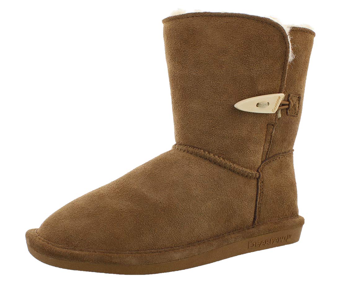 BEARPAW Victorian Boots for Kids - Warm Winter Snow Boots for Toddler, Little & Big Kids - Cozy & Durable for Outdoor Play, School & Winter Activities