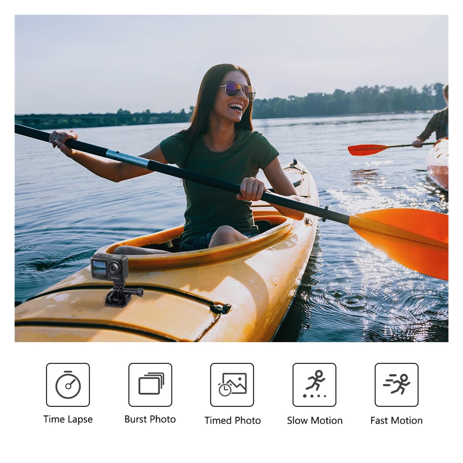 BODORME 4K Waterproof Action Camera with Touch Screen - 20MP HD Sports Camera, 30FPS, EIS 2.0 Stabilization & Remote Control - Perfect for Underwater Diving, Surfing, Vlogging, and Outdoor Adventures