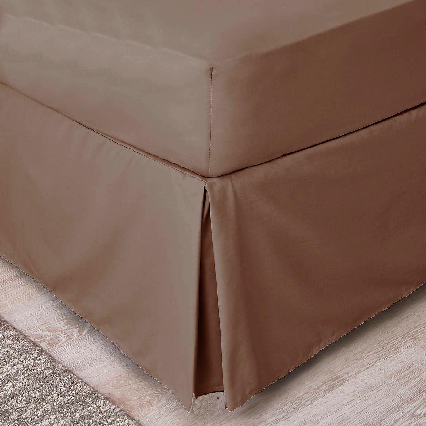 Premium Imported Percale Pleated Valance - Elegant Coffee Brown Window Treatment for Living Room & Bedroom Decor