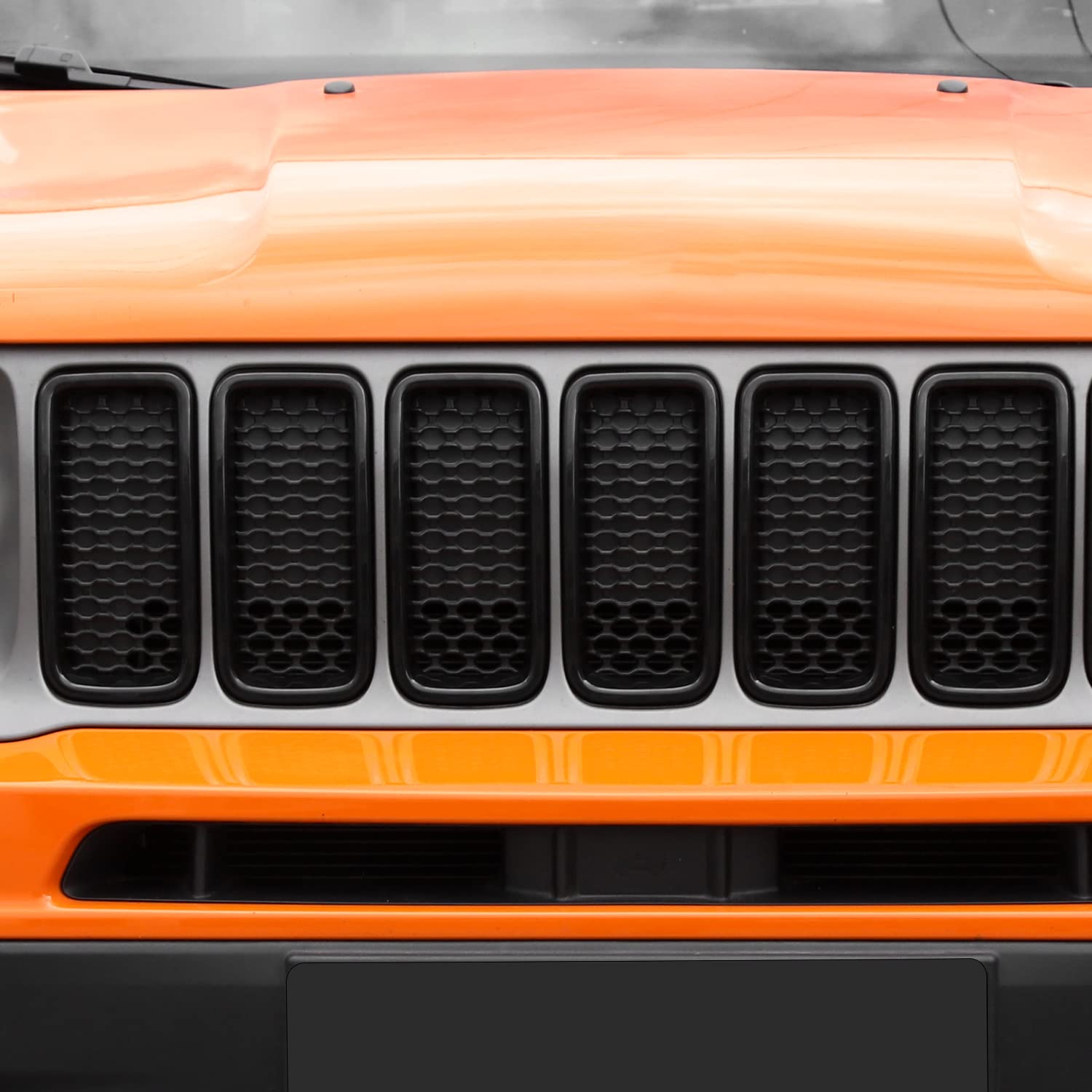 CheroCar Jeep Renegade Front Grille Guard Cover & Trim - Perfect Fit for 2019-2022 Jeep Renegade Models | Durable Grill Inserts for Off-Road Protection & Stylish Upgrade