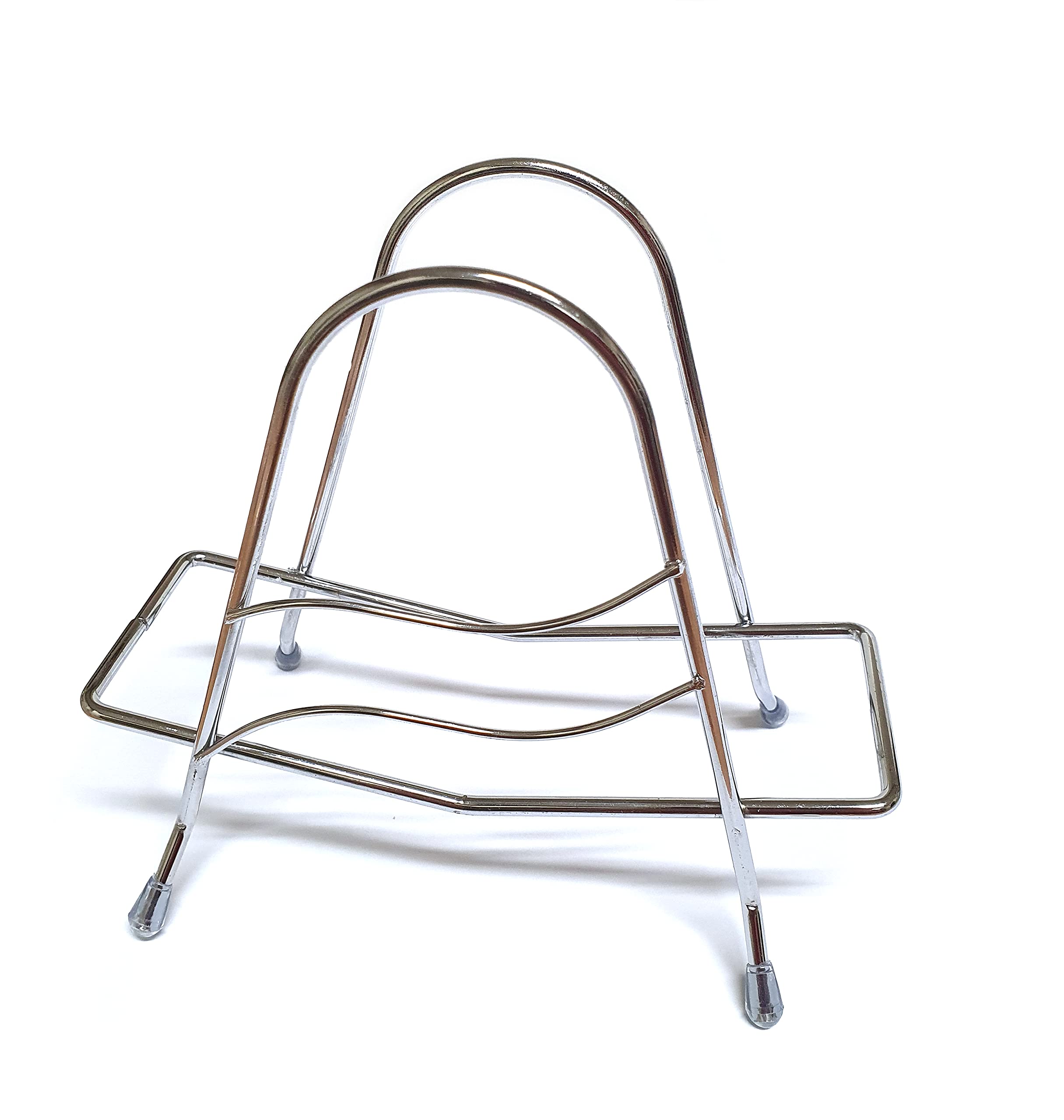 Premium Stainless Steel Cutting Board Holder - LENITH Triangle Wire Rack for Kitchen Storage & Organization | Space-Saving Chopping Board Stand for Countertop, Cabinet, or Pantry Use