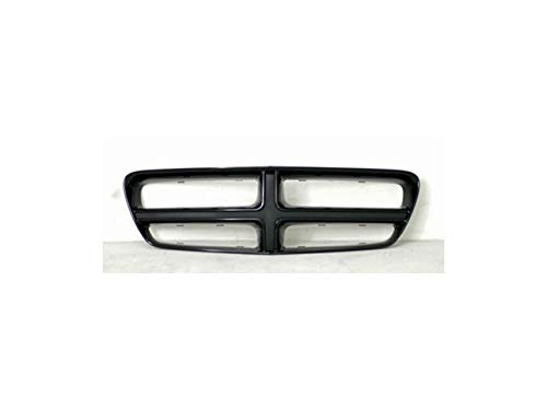 Glossy Black Grille Shell Replacement for 2011-2014 Dodge Charger | Front Bumper Upgrade | Enhances Vehicle Appearance & Protection for Daily Driving & Car Shows