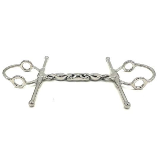 AJR Locking Waterford Nelson Gag Bit - Premium Horse Training Bit for Dressage & Jumping - Secure Locking Mechanism for Control & Safety - Ideal for English Riding & Show Jumping