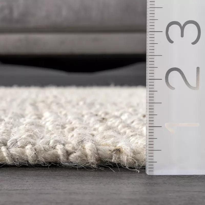 Zen Turkish Overdyed Hand Woven Natural Jute Rug - 5' x 2.10' - Boho Chic Floor Decor for Living Room, Bedroom & Entryway