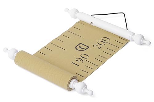 Classic Growth Scroll White Bars Khaki