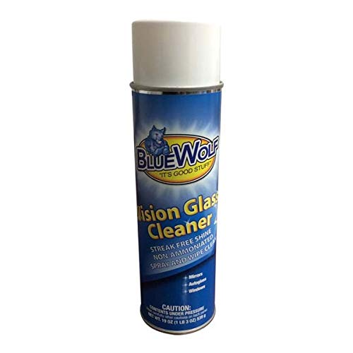 BLUE WOLF PBW-VC Vision Glass Cleaner - 19 oz Professional Strength for Windows, Mirrors & Screens | Perfect for Home, Office & Car Use
