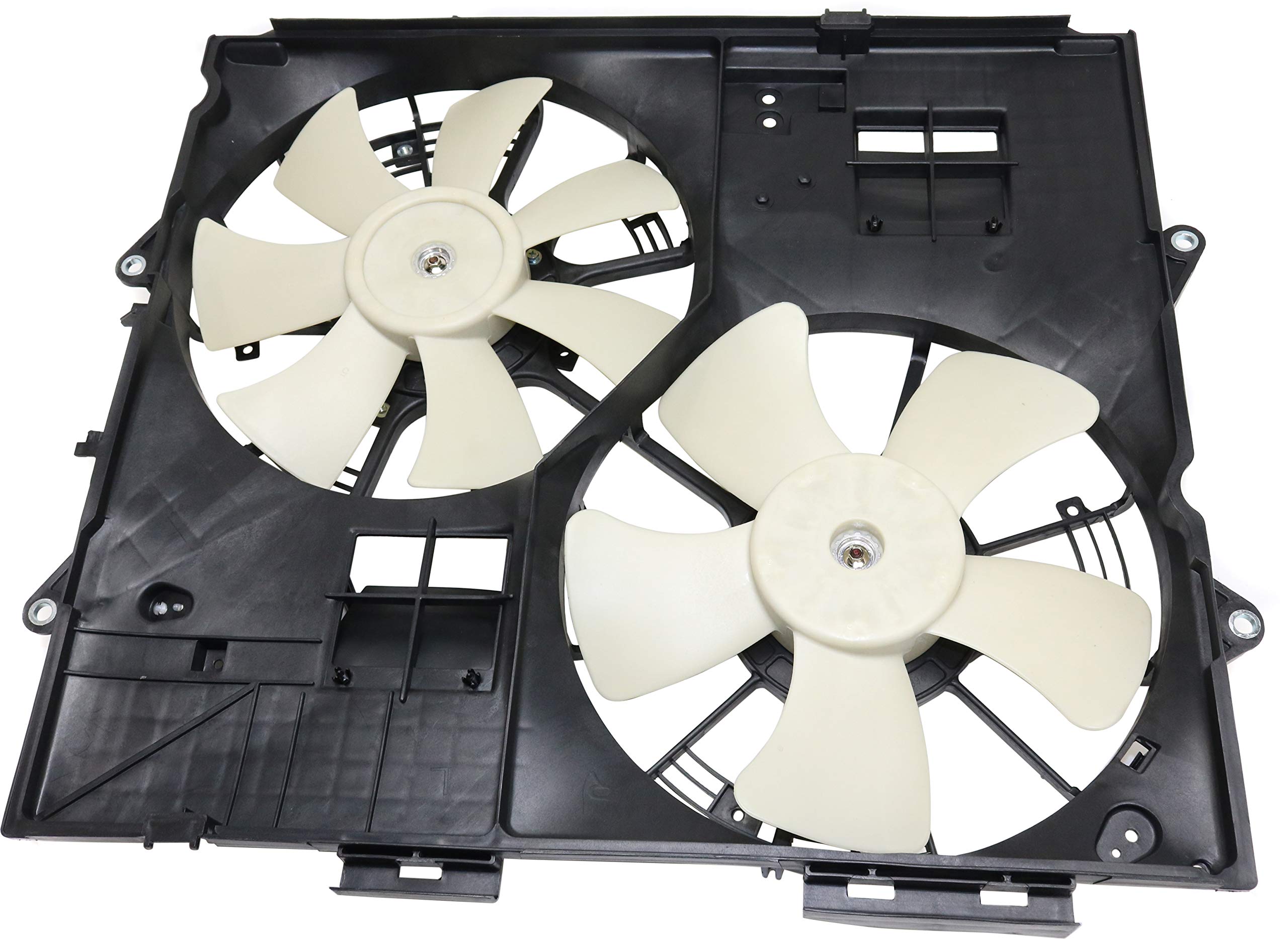 Go-Parts Radiator Fan Assembly Replacement for Cadillac SRX/STS 2004-2008, Compatible with 3.6L & 4.6L Engine Models (Non-Towing Package) - Perfect for Engine Cooling System Repair & Maintenance