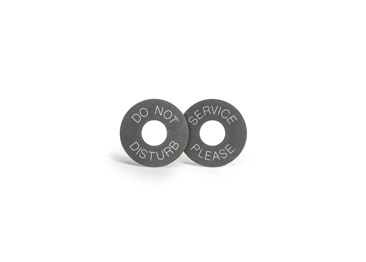 FOH London Round Door Hanger - 4.75 Inch, 24 Count - Perfect for Home, Office, and Hotel Decorations