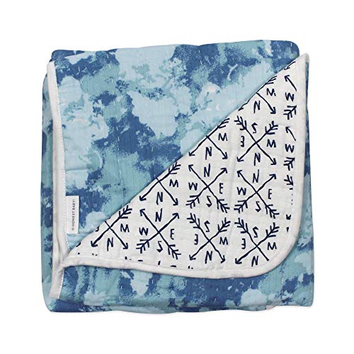 1-pack Watercolor World/Compass Hand Quilted Blanket