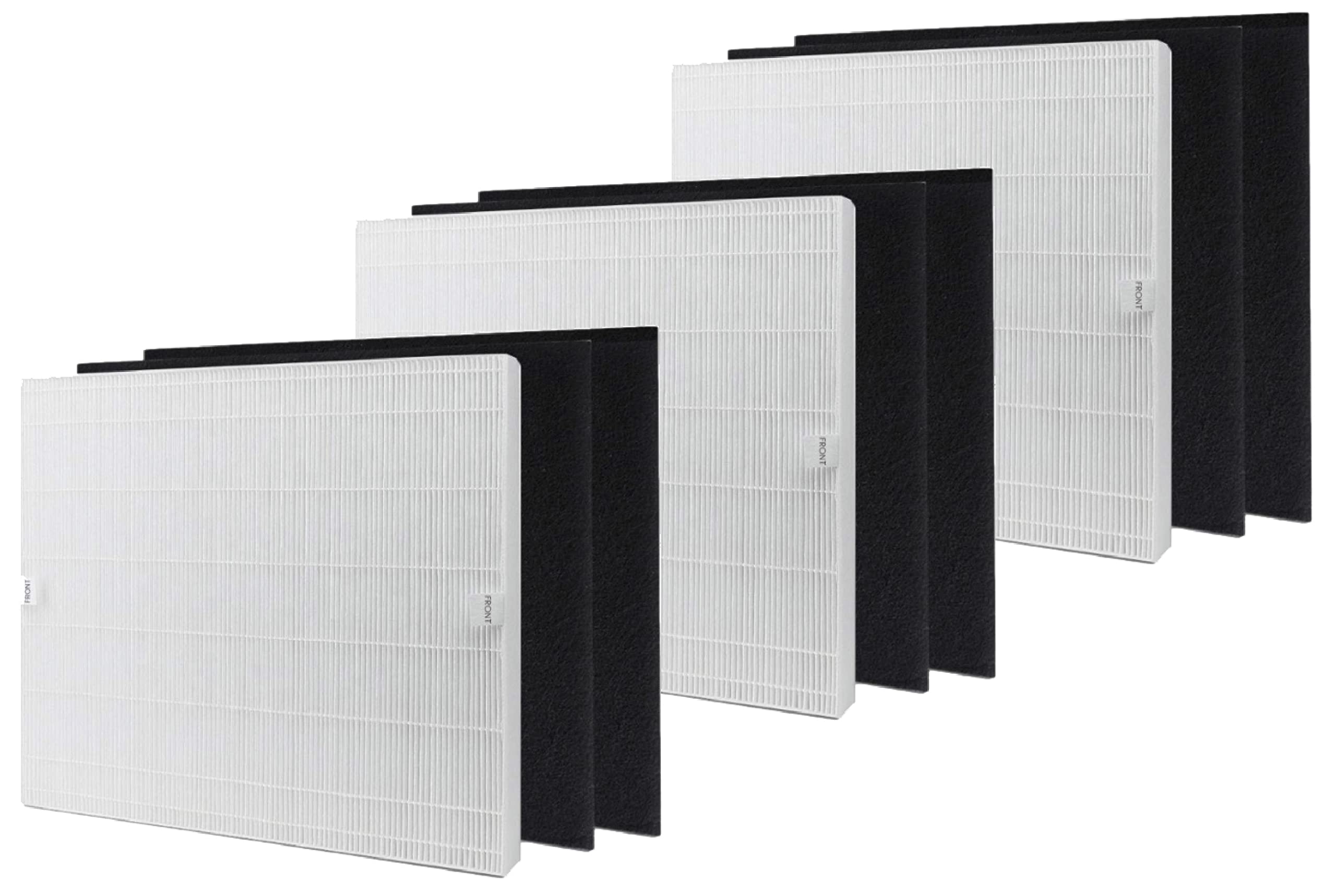 Nispira Air108 True HEPA with Activated Carbon Filter Replacement for Oreck AirInstinct Air Purifier Models 75,100,108,109,150,200 | 3-Pack Odor Eliminator for Smoke, Pets & Allergies | Perfect for Home, Office and Bedroom Air Purification