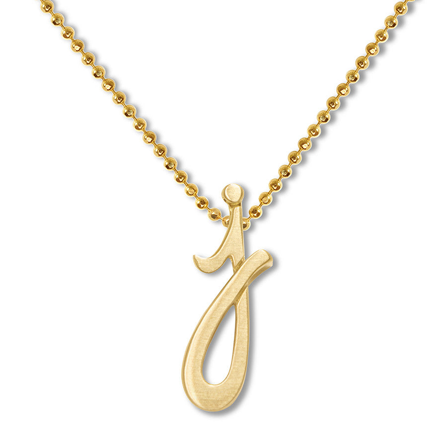 14K Yellow Gold Alex Woo Little Autograph Pendant Necklace - Elegant Personalized Jewelry Gift for Women, Perfect for Anniversaries, Birthdays & Special Occasions