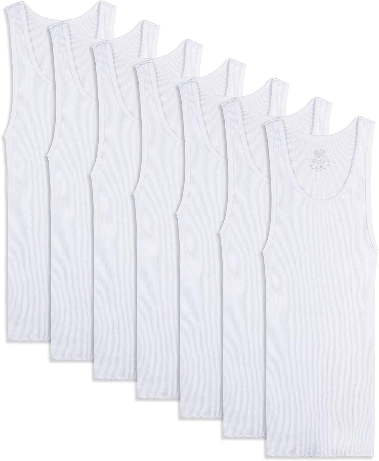 Fruit of the Loom Men's ComfortSoft Cotton T-Shirts 6-Pack - Soft Breathable Fabric for Everyday Wear, Workout & Casual Outfits