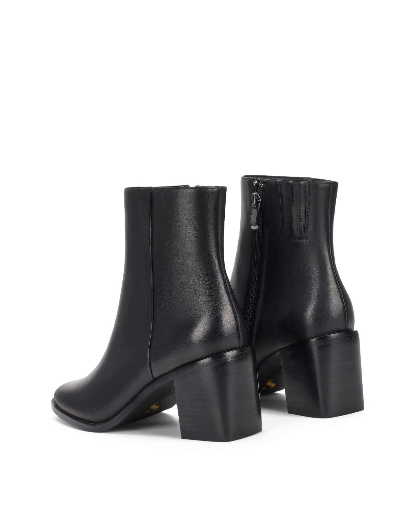 Ulla Women's Black Leather Ankle Boots - Stylish & Comfortable for Fall & Winter Fashion | Perfect for Office, Casual Outings & Date Nights