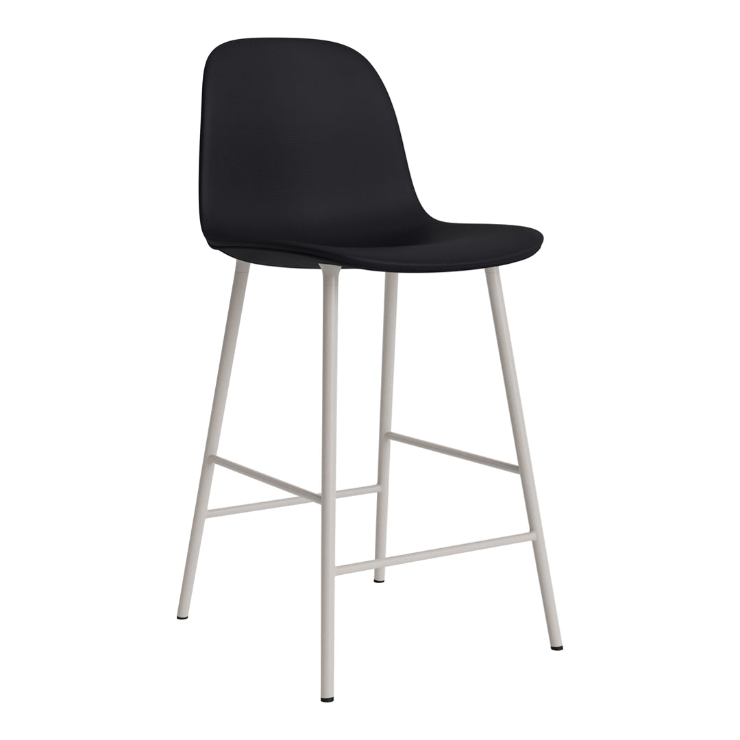 Premium Fully Upholstered Form Counter Chair - Stylish Bar Stool for Kitchen Island, Breakfast Nook & Home Bar Seating