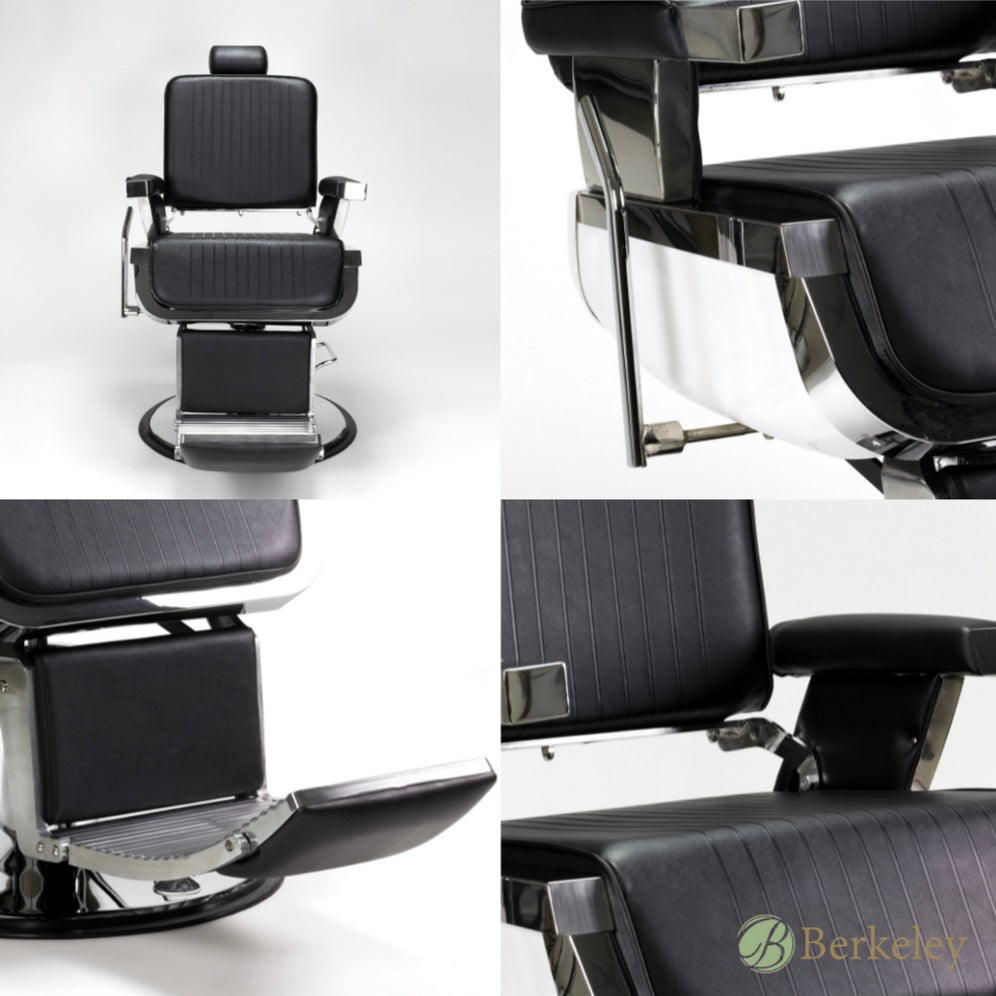 Professional Jaxson Barber Chair for Salon & Home Use - Heavy Duty Hydraulic Styling Chair with Adjustable Height & 360° Swivel - Perfect for Barbershops, Salons & Home Grooming