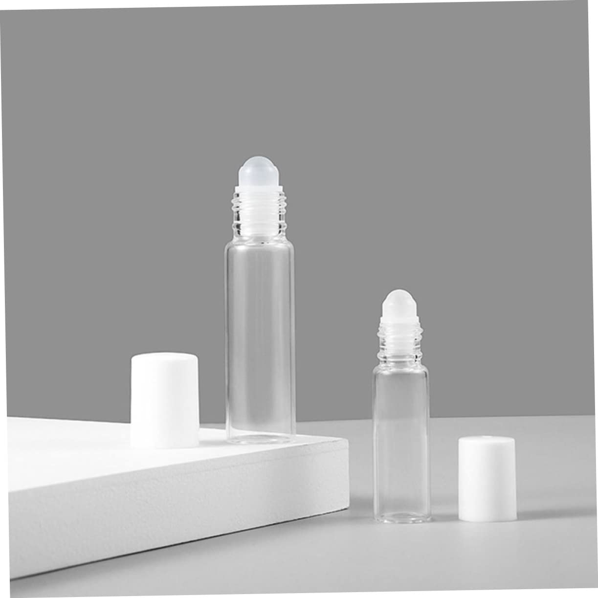 Beatifufu 10ml Glass Roller Bottles - Essential Oil Storage, Refillable Travel Bottles for Cosmetics & Aromatherapy | Perfect for DIY Skincare, Perfume Mixing & On-the-Go Use