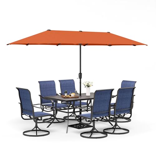 Navy-padded & Orange Red