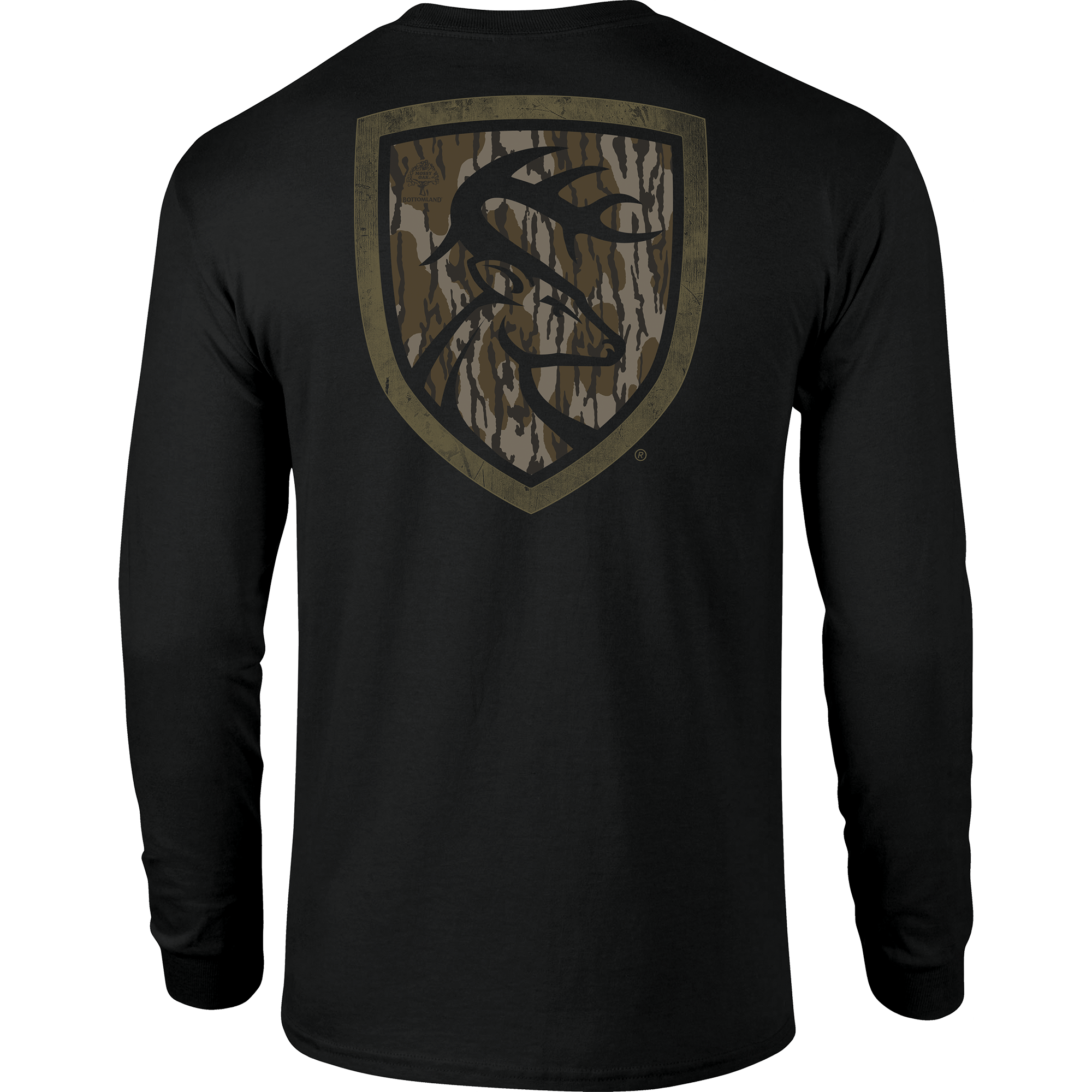 Original Bottomland Camo Long Sleeve T-Shirt for Men - Hunting & Outdoor Adventure Apparel - Durable Comfort Fit for Camping, Hiking & Casual Wear