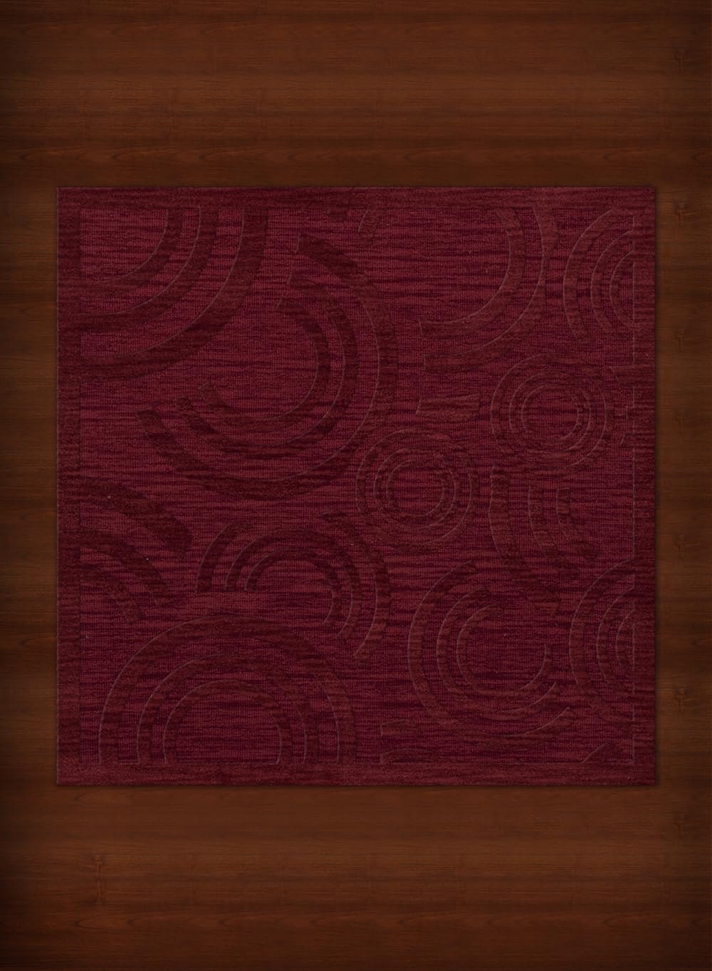 Dalyn Rugs Dover DV3 4'x4' Square Area Rug in Rich Red - Perfect for Living Room, Bedroom, or Office Decor