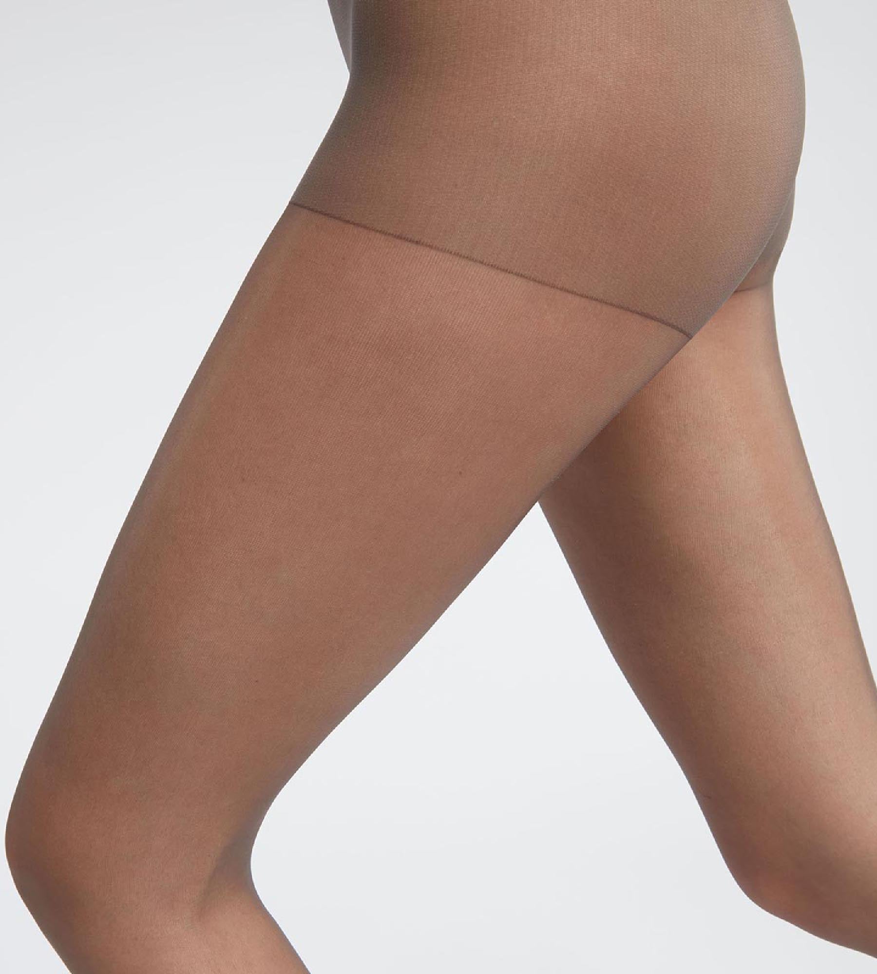 2 Pack Reinforced Lycra Sheer Tights - Ultra Durable Gray for Yoga, Running & Everyday Comfort