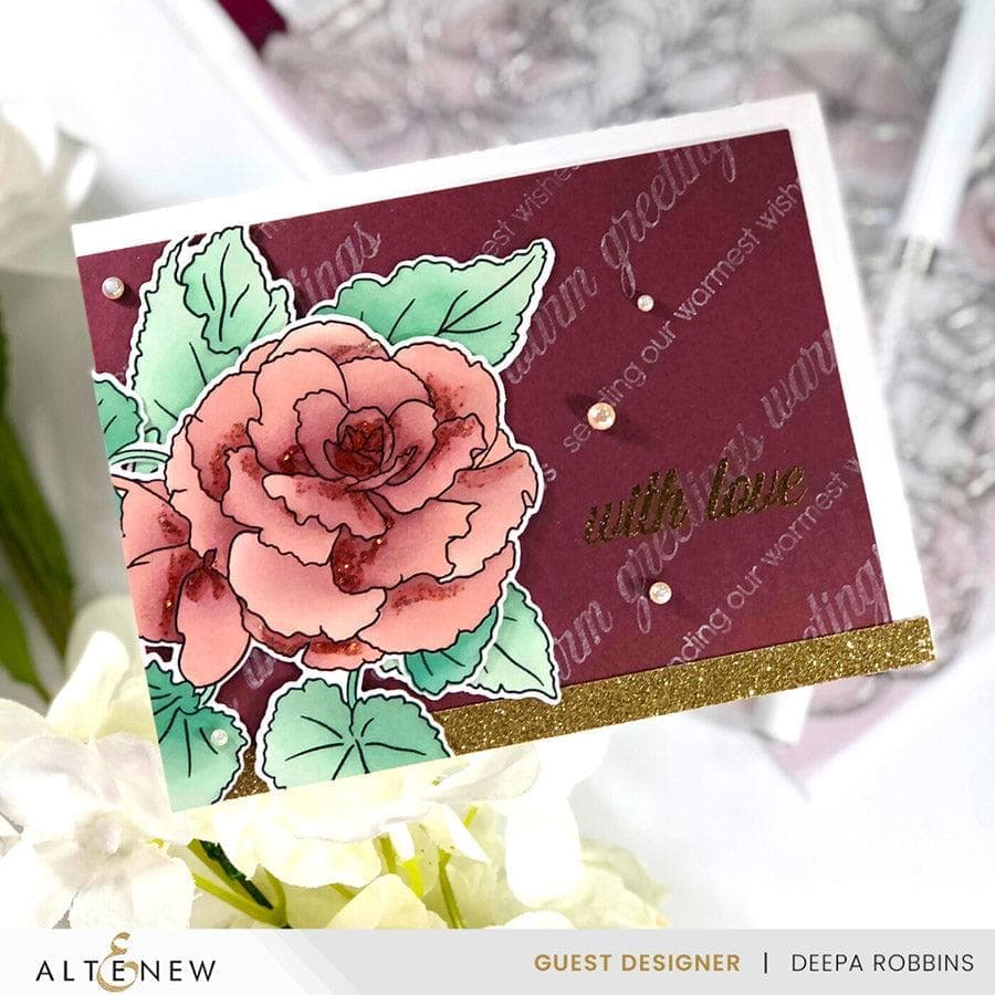 Frilly Begonia Die Cut Bundle for DIY Garden Scrapbooking - Perfect for Card Making, Home Decor, and Craft Projects