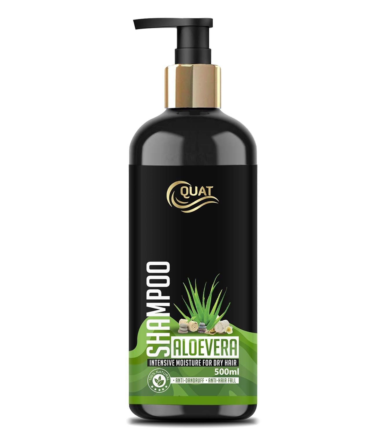 Natural Aloe Vera Silky & Stronger Hair Shampoo - 500ml for Dry, Damaged Hair | Hydrating & Repairing Formula for Smooth, Healthy Hair | Perfect for Daily Use & Hair Care Routine