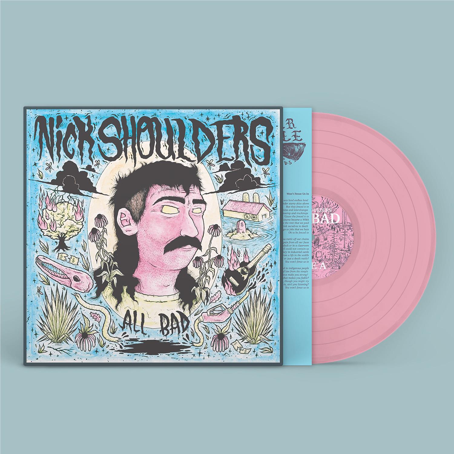 All Bad - Transparent Pink Vinyl Record | Limited Edition Vinyl LP | Perfect for Music Collectors & Vintage Vinyl Enthusiasts | Great for Home Decor, Gift Giving & Record Player Listening Sessions