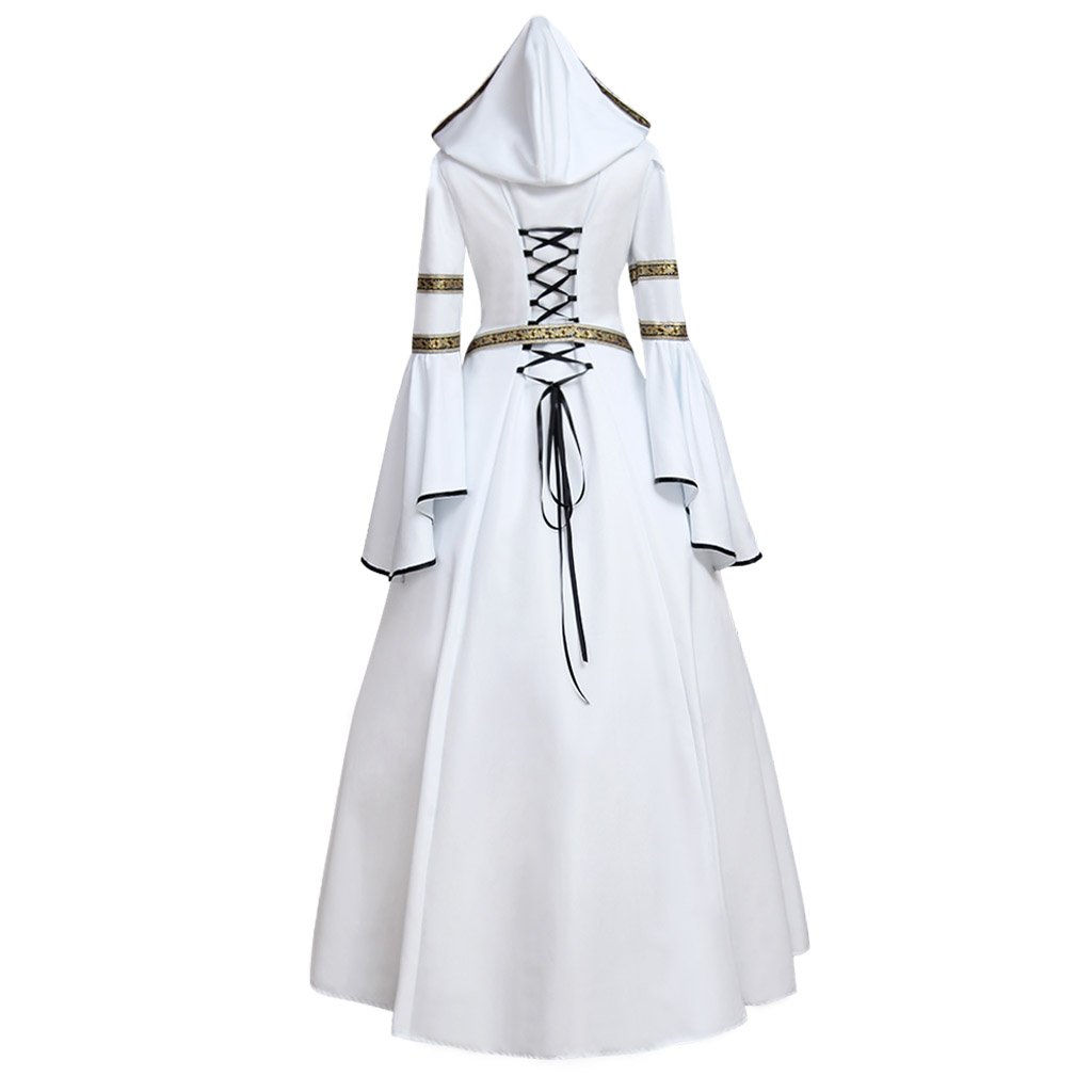 Medieval Victorian Renaissance Wedding Dress Costume for Women - Elegant Cosplay & DIY Historical Gown for Weddings, Reenactments & Themed Parties
