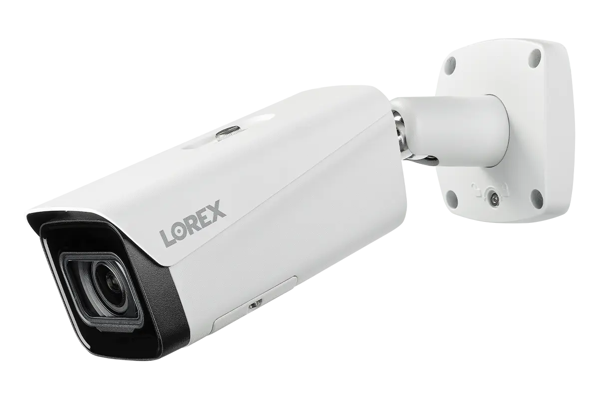 Lorex 4K Ultra HD Wired Bullet Security Camera with Motorized Varifocal Lens, 30FPS Real-Time Recording, IK10 Vandal-Proof - Outdoor Home & Business Surveillance for Day/Night Monitoring