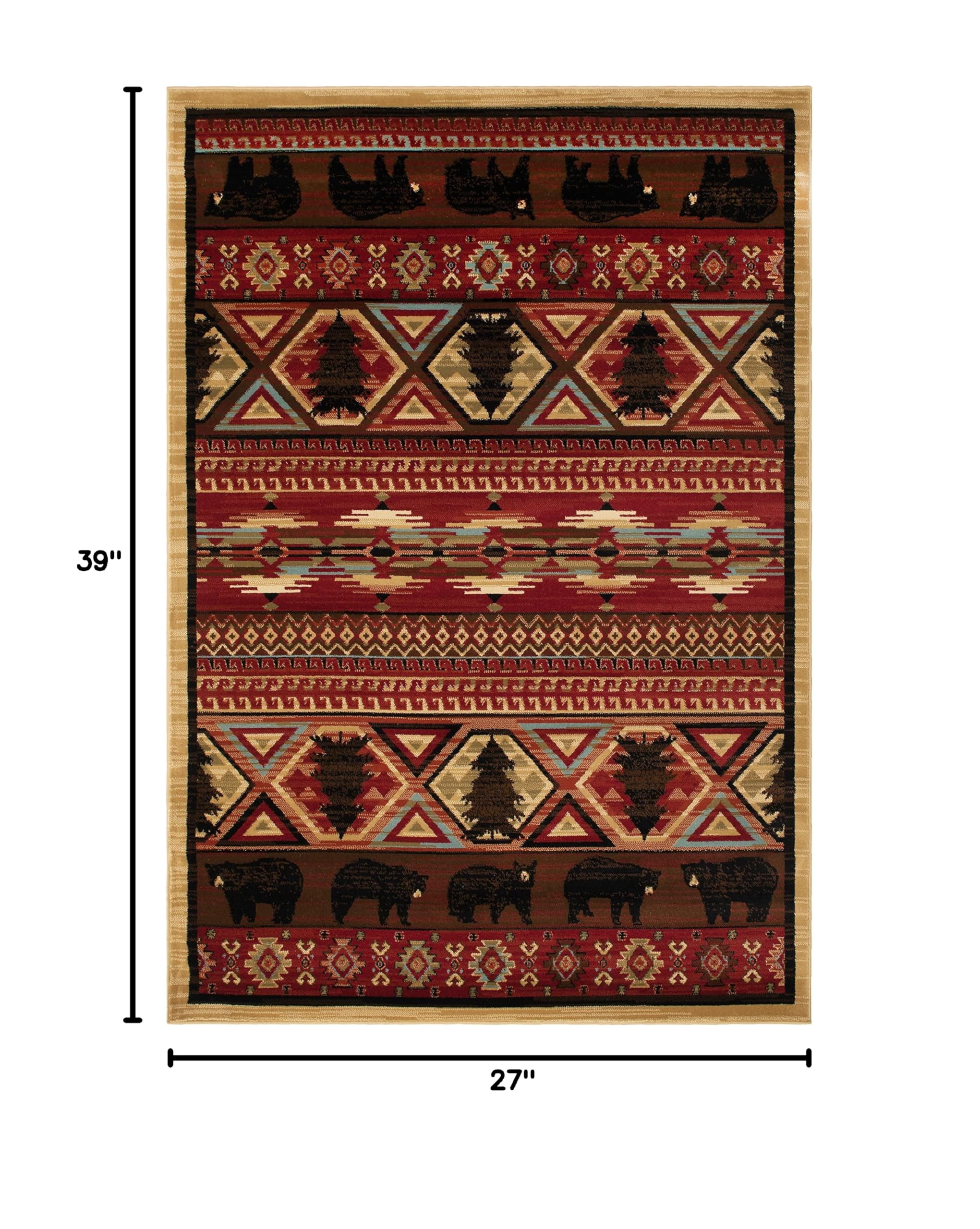 Mayberry Rug Red Pine Area Rug 2'3