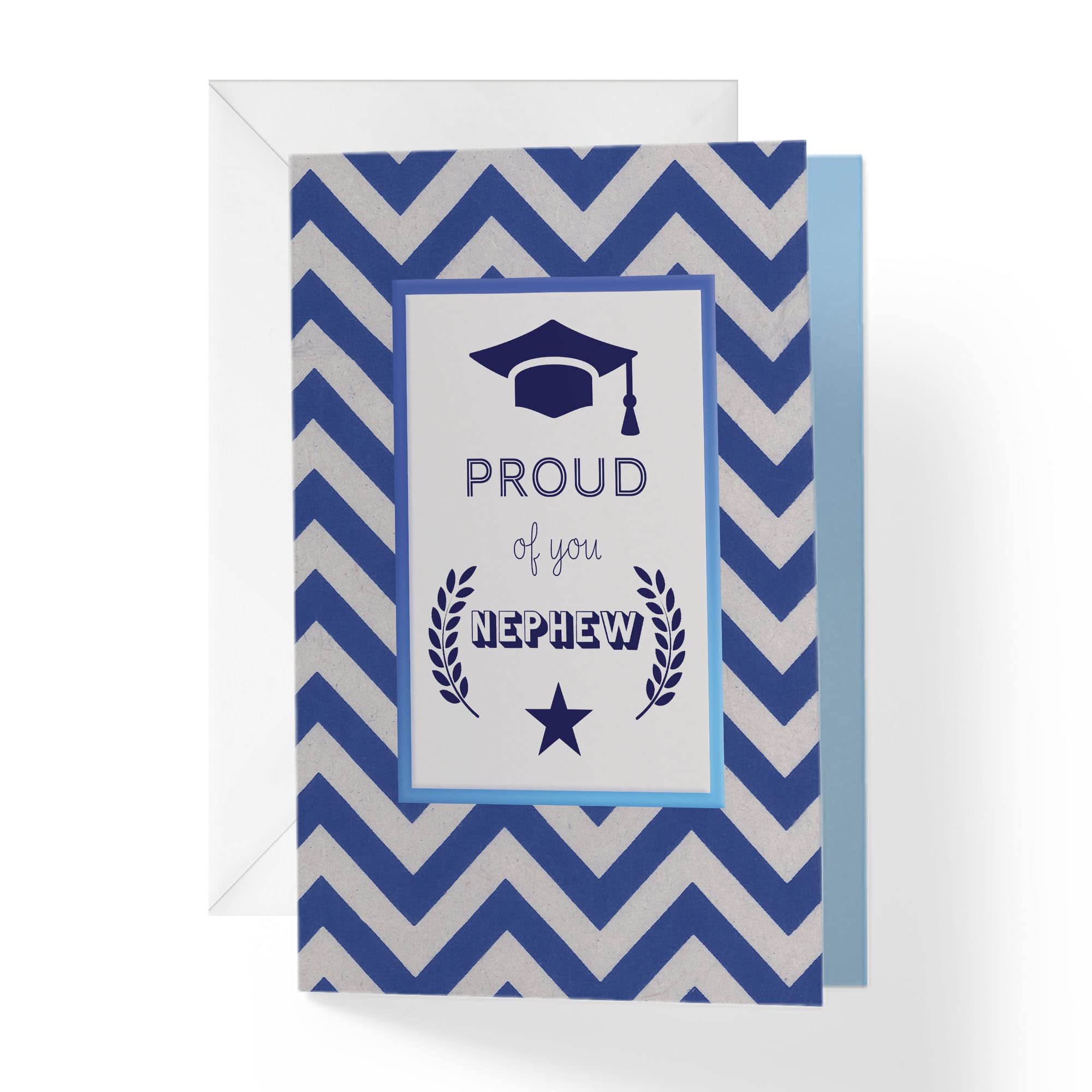 Graduation Card for Nephew - High School, College, 8th Grade Graduation Greeting Card (5x7.5 Inches with Envelope) - Perfect for Commencement Ceremonies, Graduation Parties & Congratulations Gifts