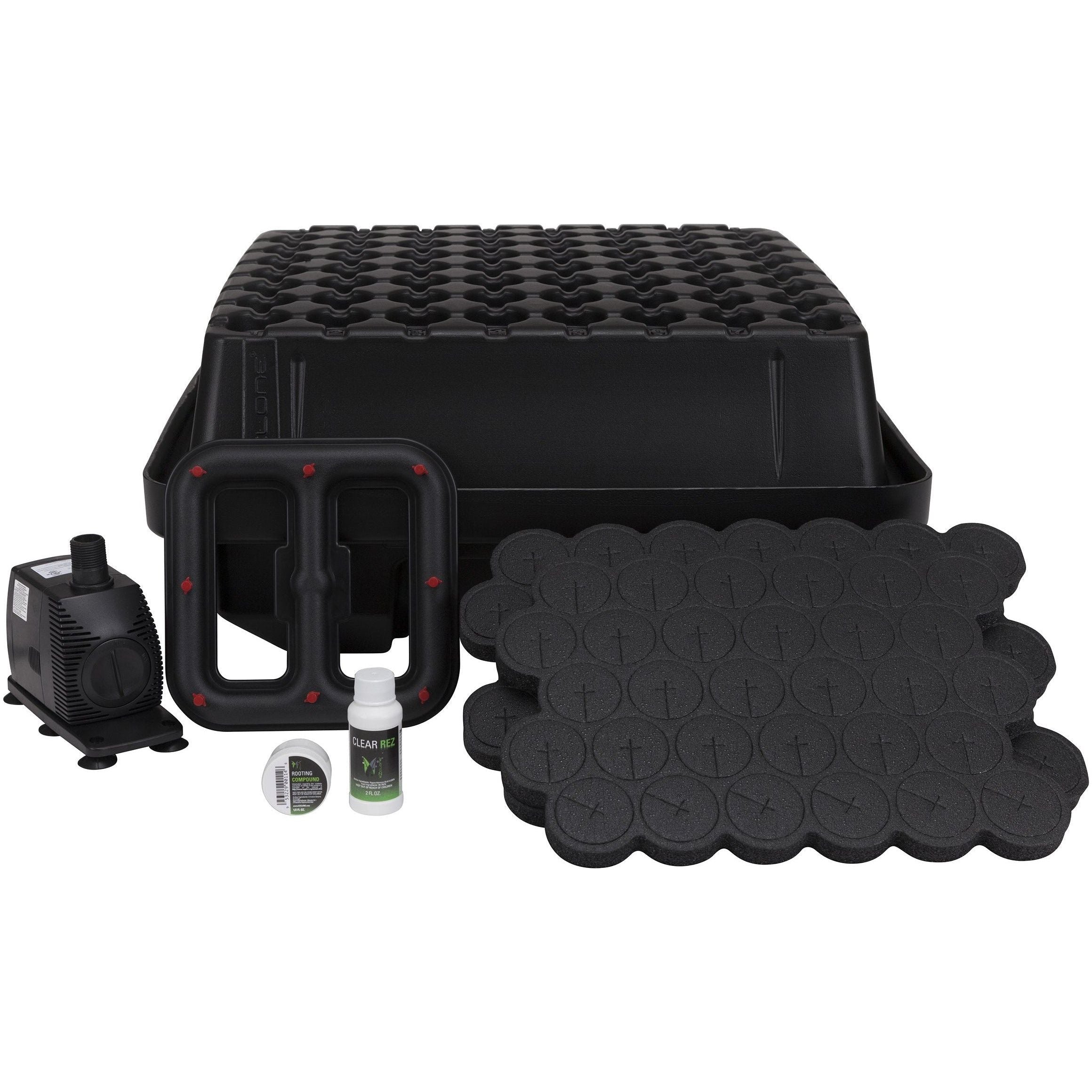 EZ CLONE 64 Low Pro Hydroponic Cloning System for Plant Propagation - Perfect for Indoor Gardening, Hydroponics, and Home Growers