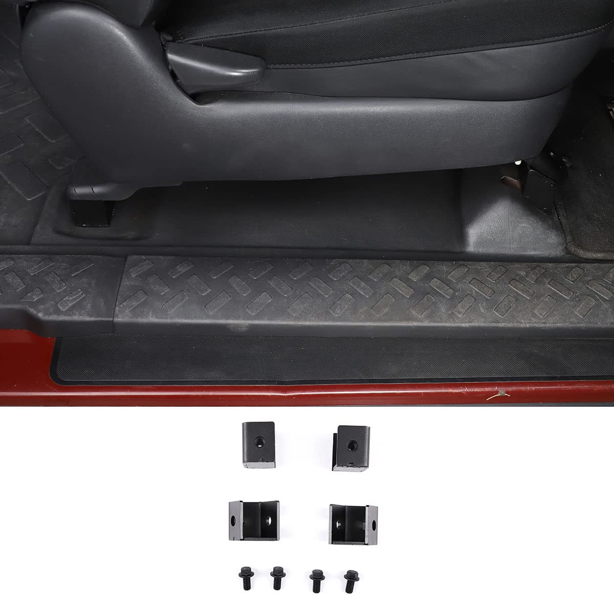 Toyota FJ Cruiser 2007-2021 Front Seat Spacer Kit - Black Metal Seat Recline Risers for Enhanced Comfort & Legroom | Perfect for Off-Roading & Long Drives
