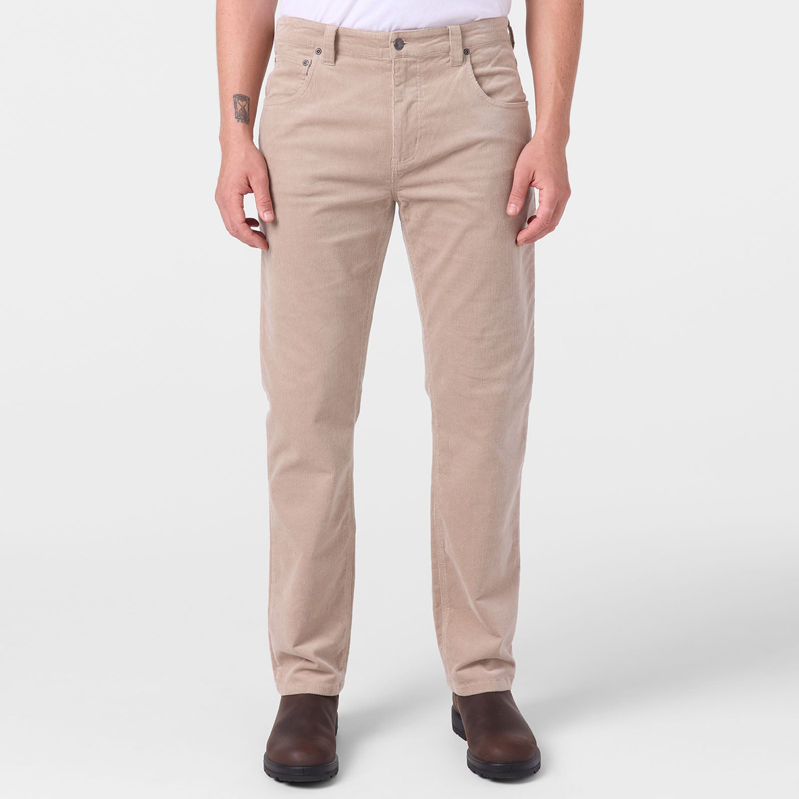 Men's Modern Fit Crest Cord Pants - Comfortable & Stylish Casual Trousers for Work, Travel & Everyday Wear