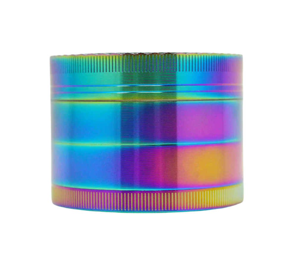 EC420 Maze 65mm 4 Piece Herb Grinder - Purple | Premium Metal Weed Grinder for Dry Herbs & Spices | Perfect for Rolling Papers, Pipes & Vaporizers