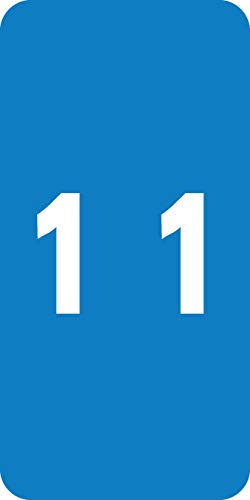 Doctor Stuff - File Folder Labels, Number 1, Compatible with SMEAD LCC - SLCC Series Chart Stickers, Blue, 2