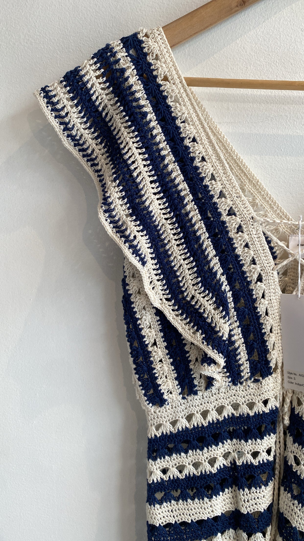 Anna Kosturova Women's Crochet Knit Top - Boho Chic Summer Blouse for Beach, Vacation & Casual Outfits