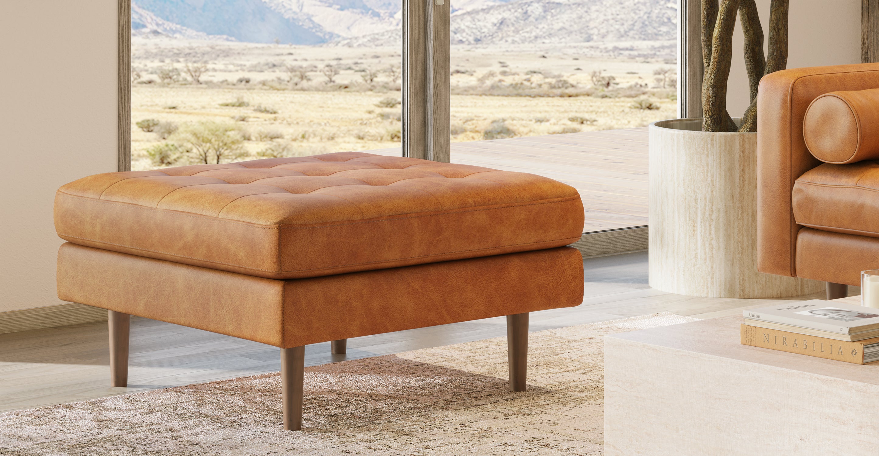 Napa Ottoman - Stylish and Comfortable Footstool for Living Room, Bedroom, or Office | Perfect for Relaxing, Reading, or Extra Seating