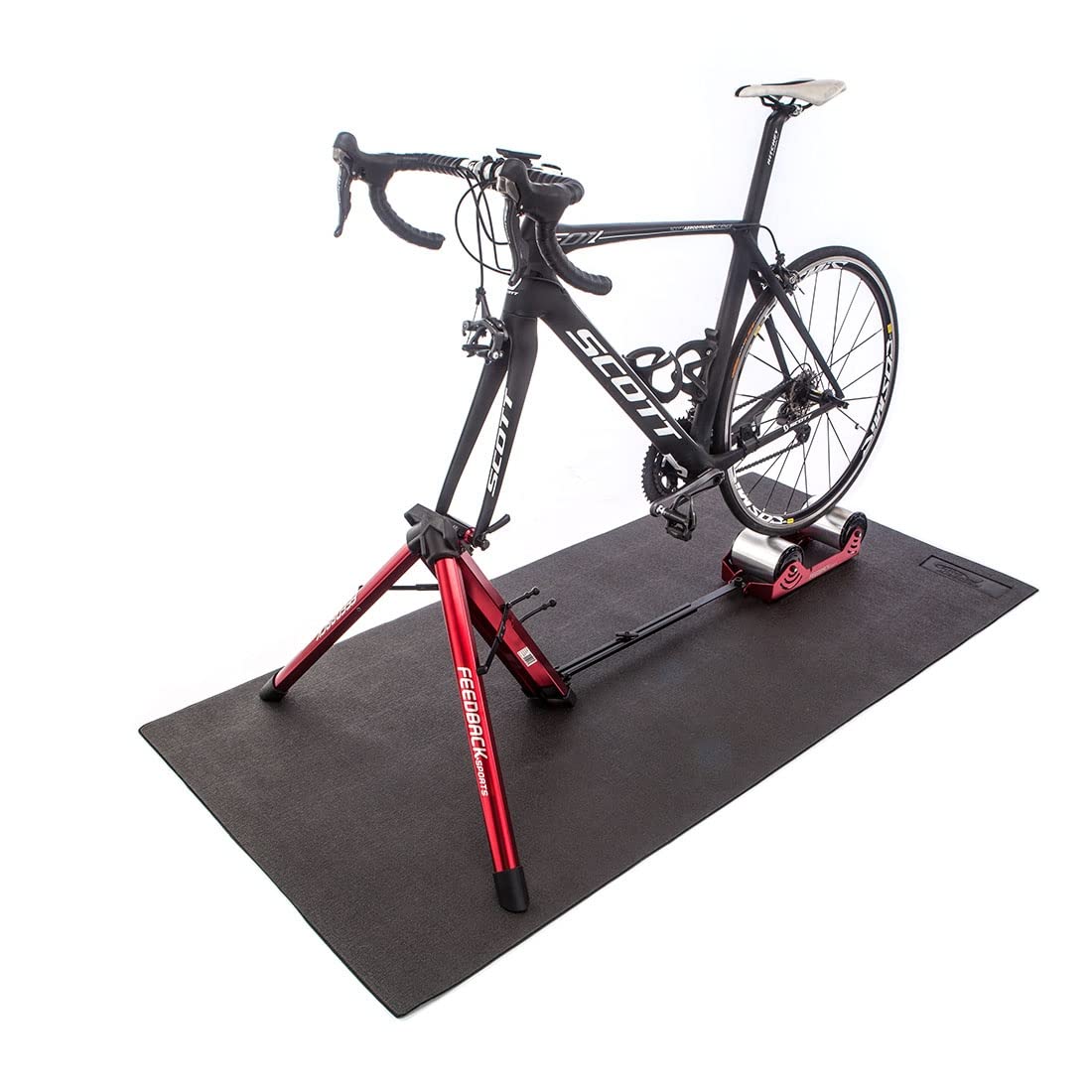 Feedback Sports Trainer Mat - Durable Exercise & Yoga Mat for Home Gym, Cycling, and Fitness Workouts - Perfect for Indoor Training, Stretching, and Recovery