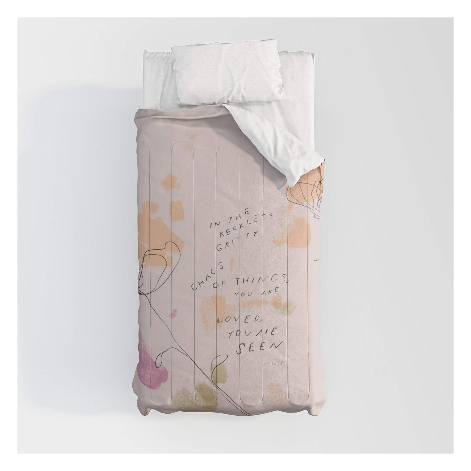 Morgan Harper Nichols - In The Reckless Gritty Chaos of Things, You are Loved & Seen | Inspirational Wall Art for Home & Office Decor