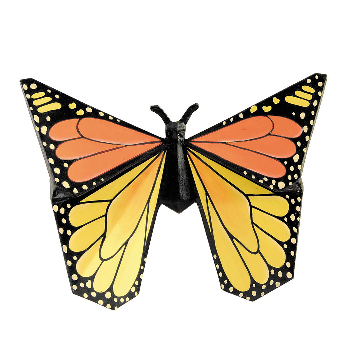 GALLERIE II Orange Butterfly Hanging Decor - Elegant Wall Art for Home, Bedroom, Nursery & Garden Decoration