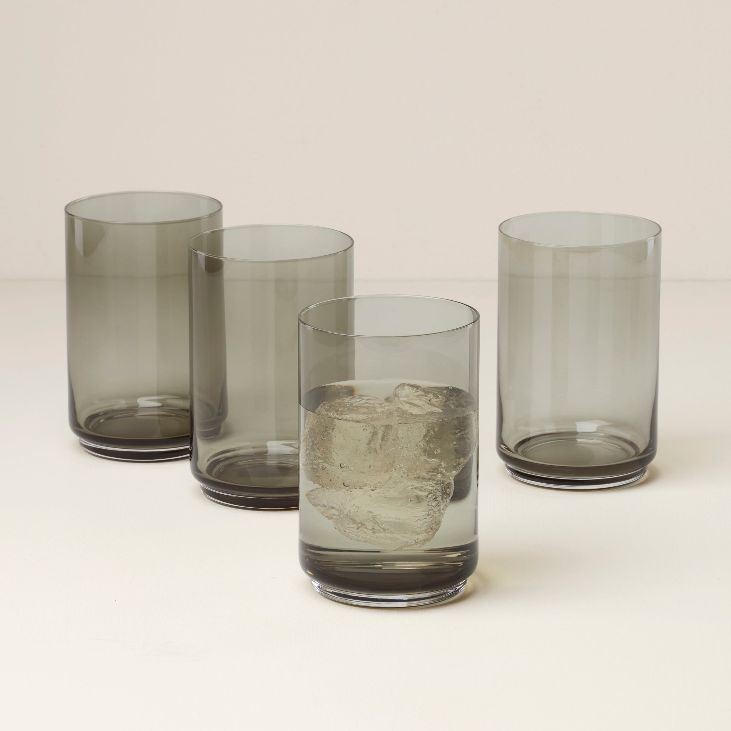 Premium Tuscany Stackable Smoke Coolers Set of 4 - Durable Glassware for Whiskey, Bourbon & Cocktails - Perfect for Home Bars, Parties & Gifts