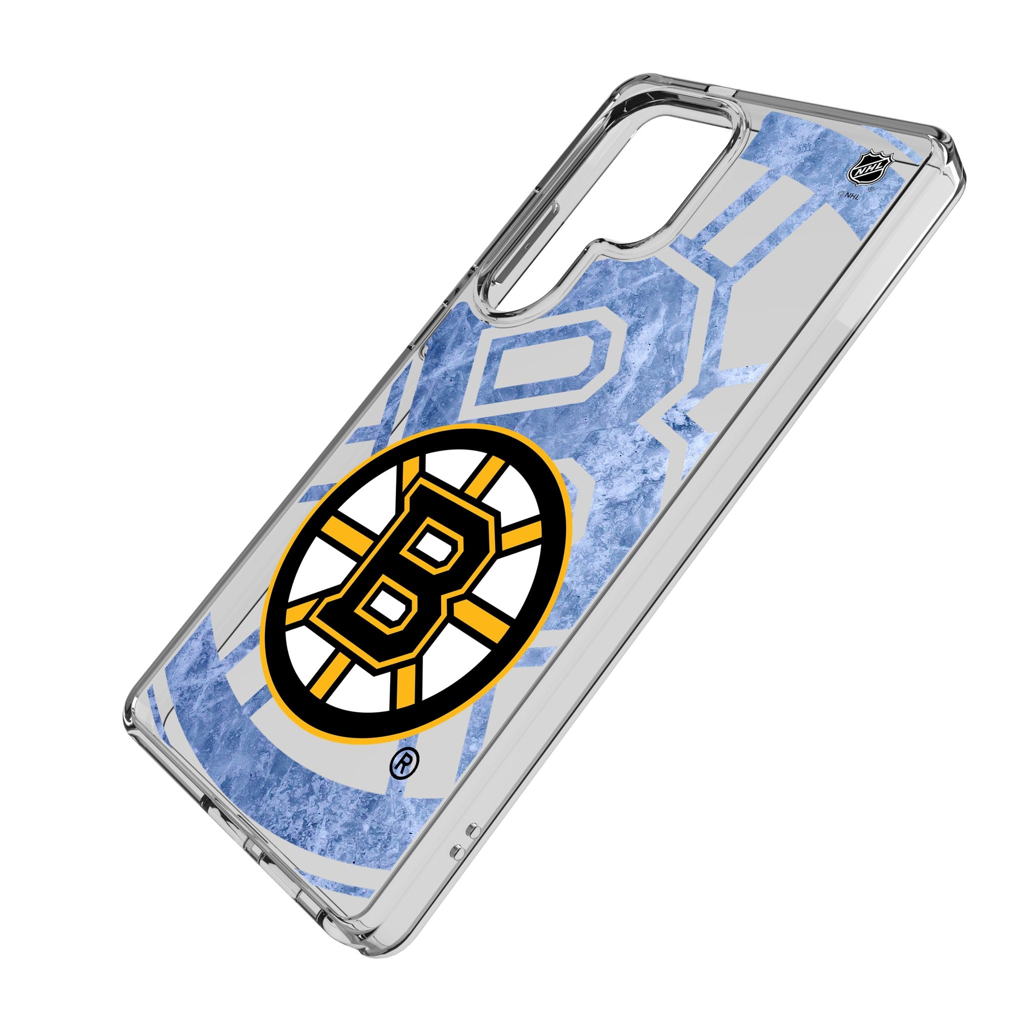 Boston Bruins Ice Tilt Clear Phone Case for Samsung Galaxy - Shatterproof Protective Cover with Team Logo - Perfect for Hockey Fans & Game Day Accessories